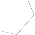 Mugen Seiki MTC3 1.2mm Anti-Roll Bar (Front/Rear) - Silver 1.2mm anti-roll bar for Mugen MTC3 RC touring car, suitable for both front and rear, shown against a white background.